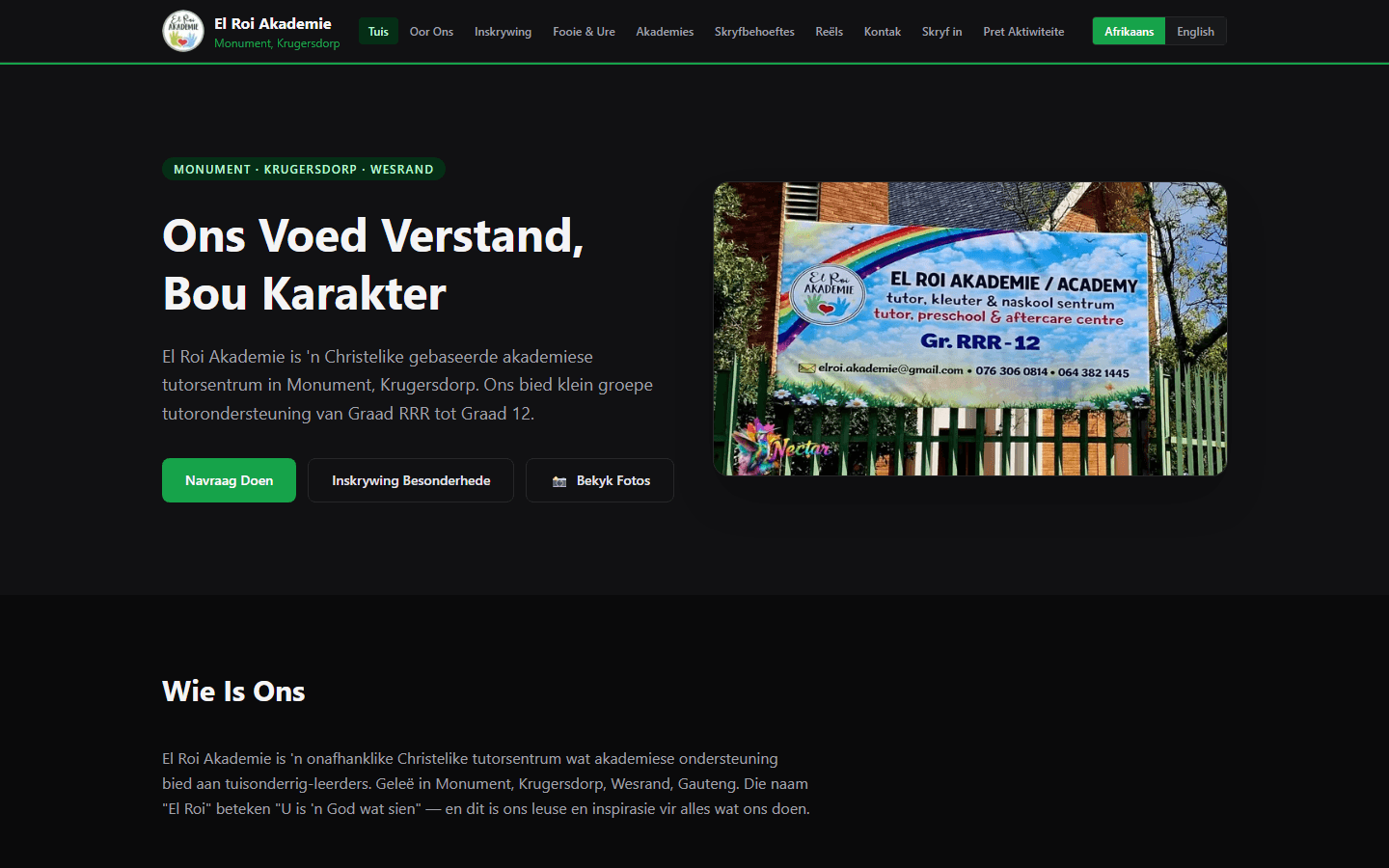 El Roi Akademie website